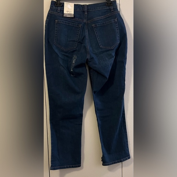 Style & Co. Dark Blue Straight Leg Curvy Capri Jeans (Size 2) NWT - Picture 2 of 3